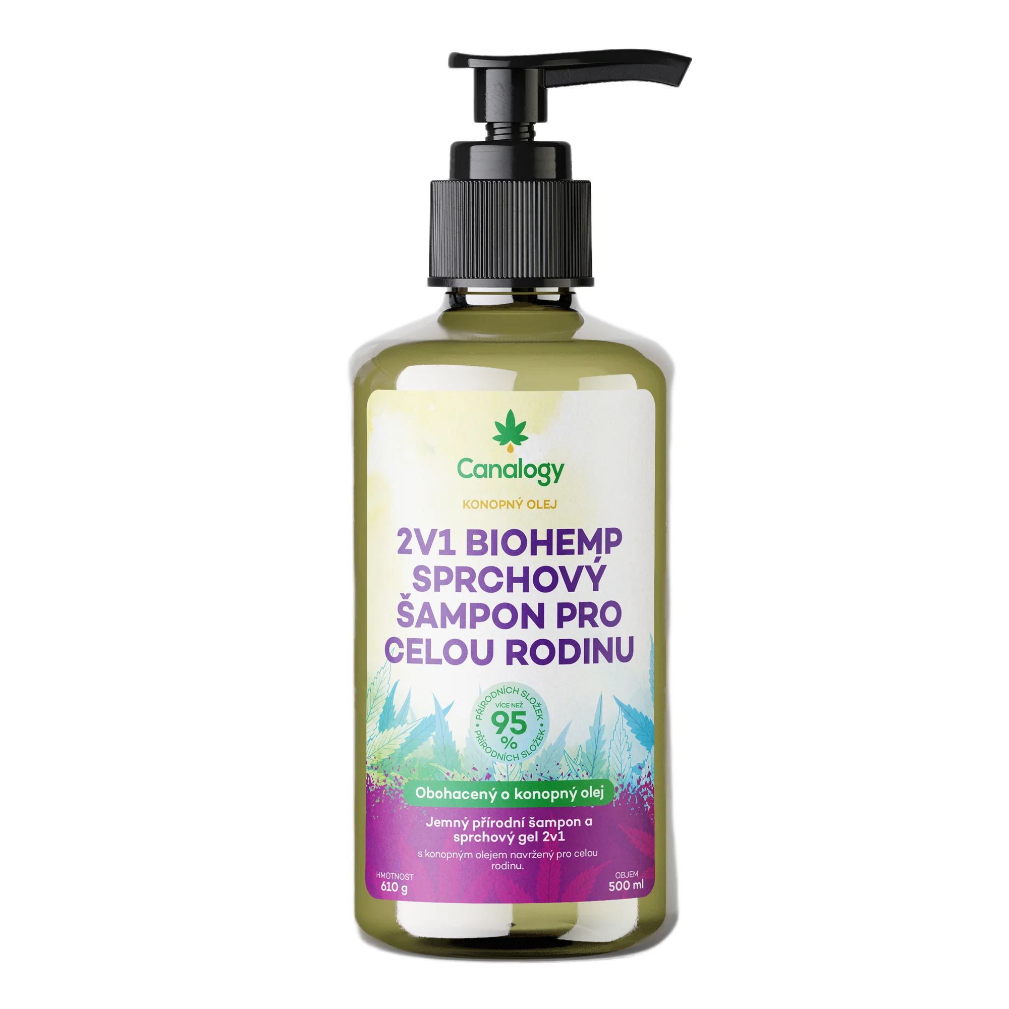 Champô e Gel de Duche 2em1 BioHemp para Toda a Família - Canalogy