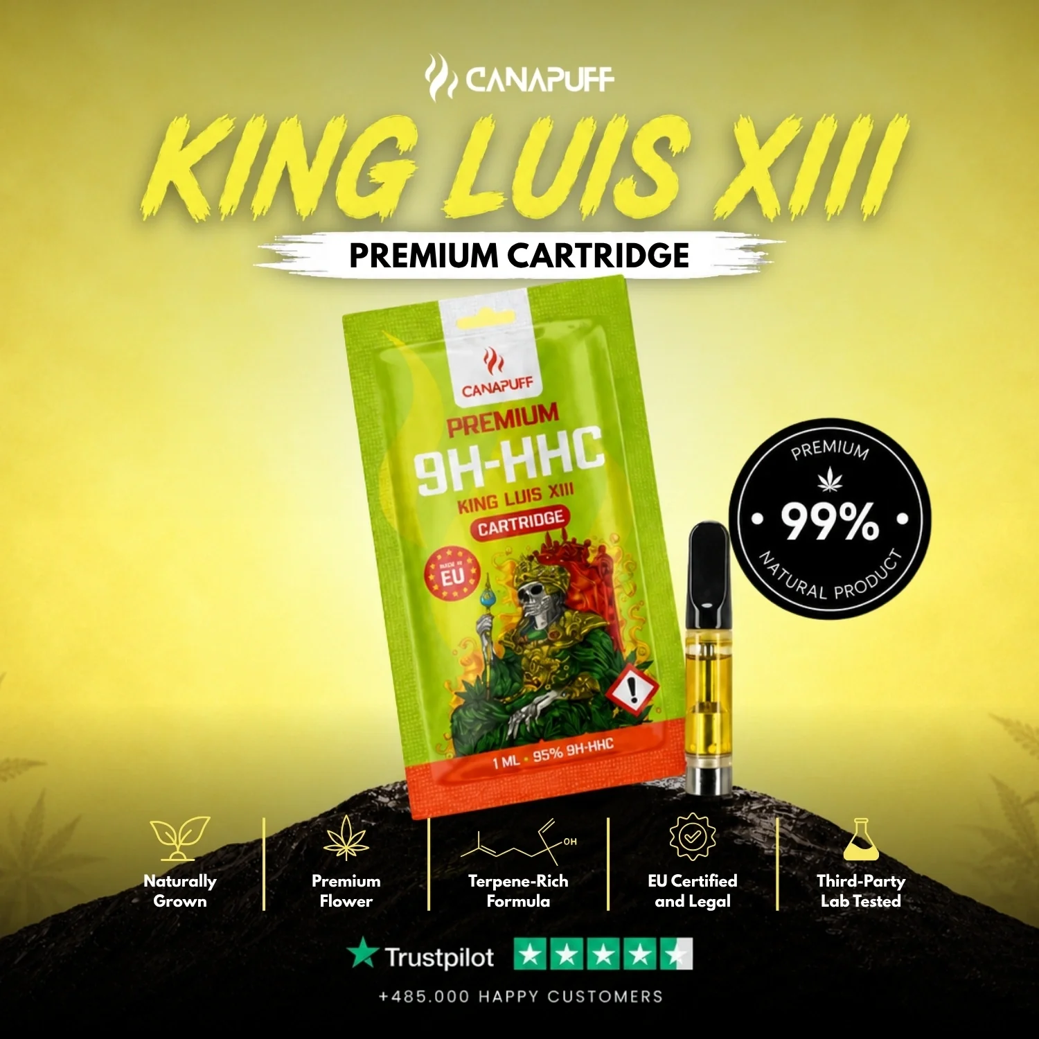 9H-HHC Cartucho King Luis XIII 95% - Image 2