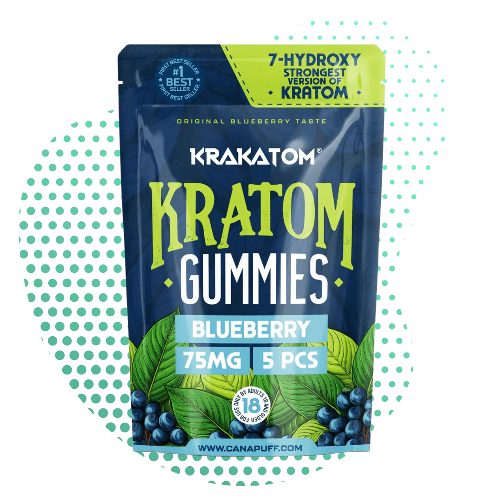 7-hidroxi Kratom Gomas mirtilo