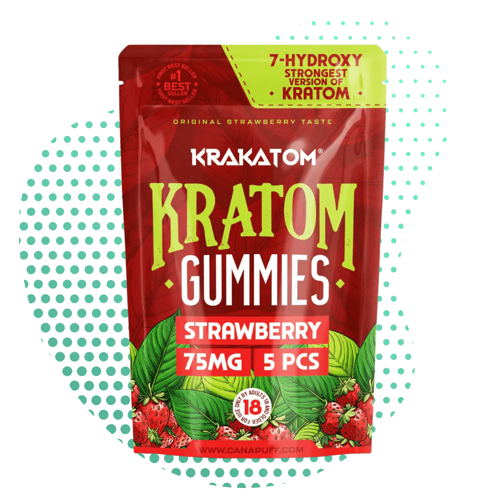 7-hidroxi Kratom Gomas Strawberry