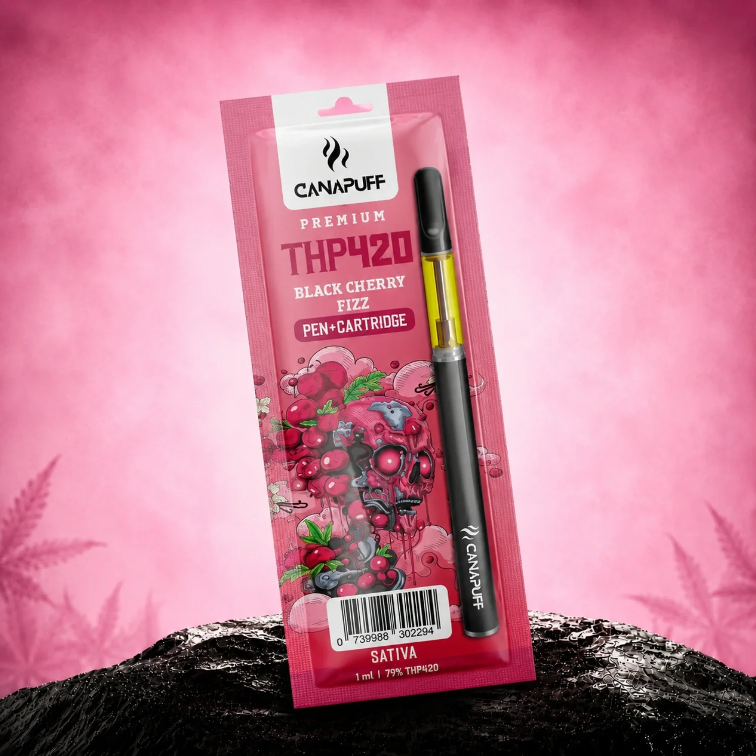 THP420 Pen+Cartucho Cereja-Preta Fizz 79%