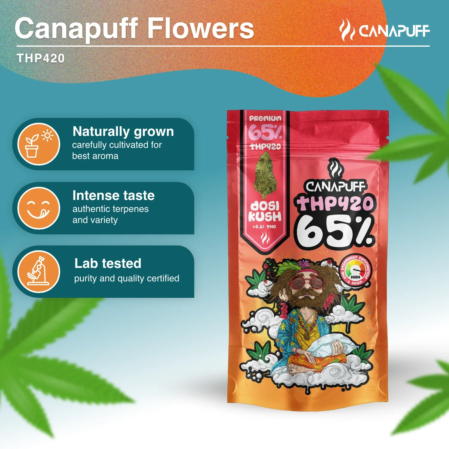 THP420 Flores Dosi Kush 65% - Image 2