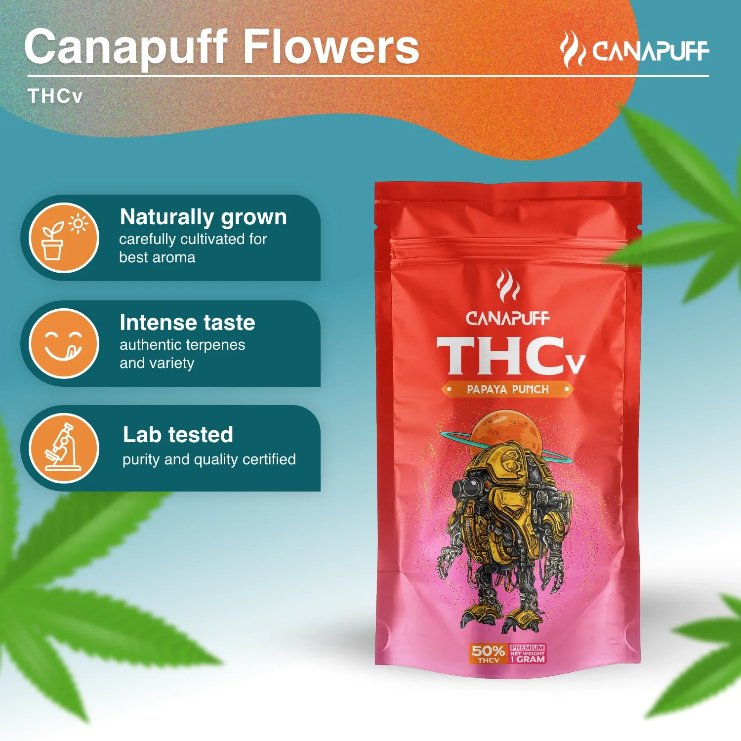 THCv Flores Papaya Punch 50% - Image 2