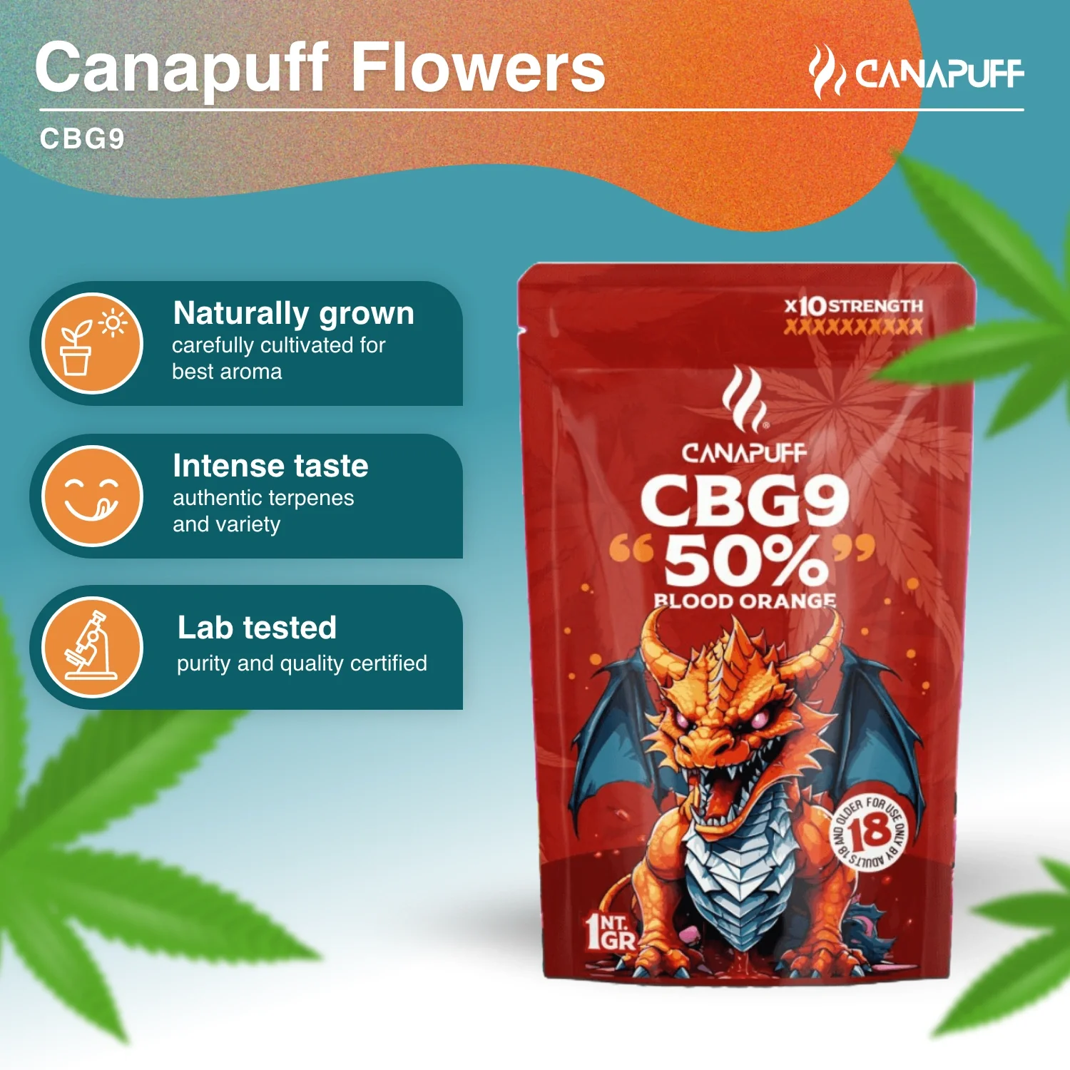 CBG9 Flores Blood Orange 50% - Image 2