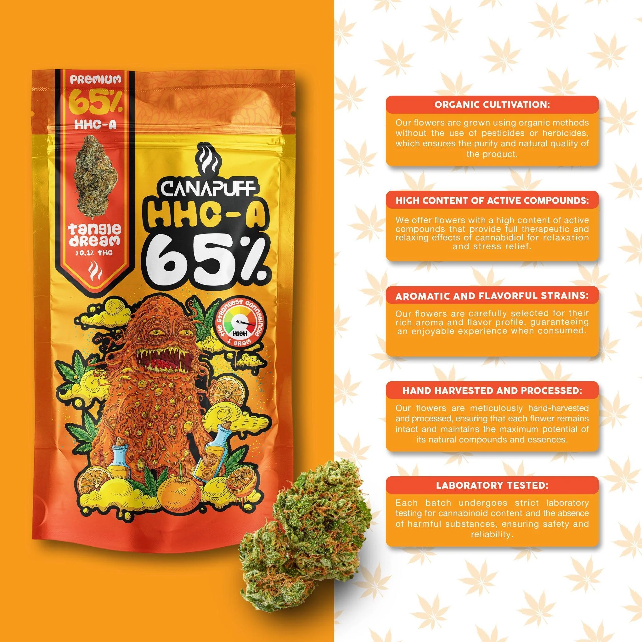 HHC-A Flores Tangie Dream 65% - Image 11