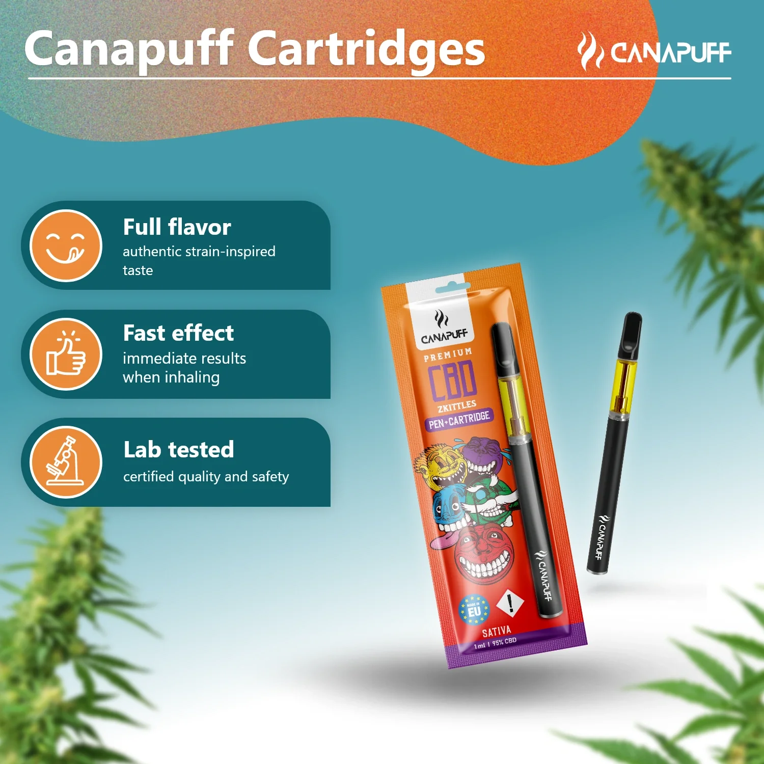 CBD Pen+Cartucho Zkittles 95% - Image 2