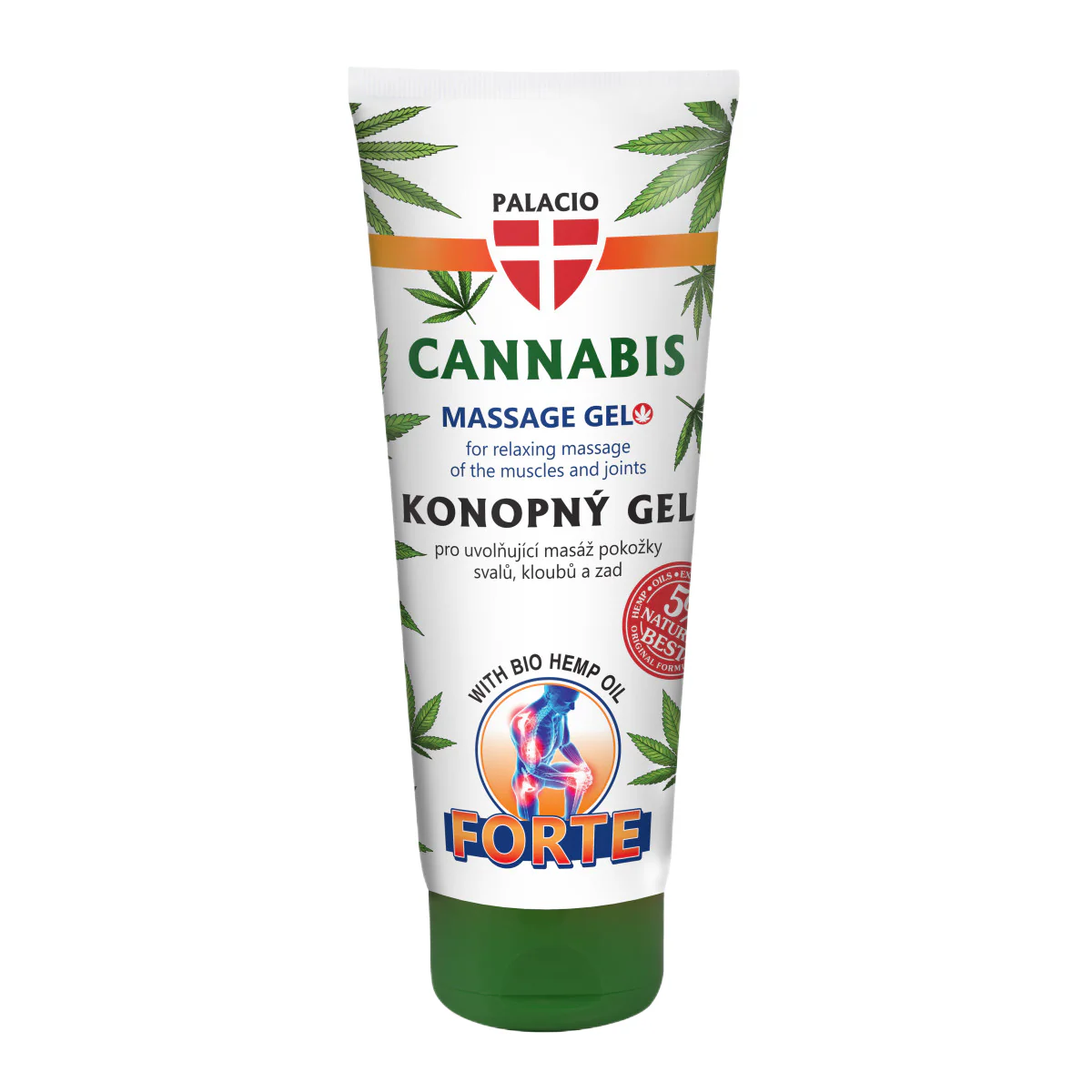 Gel de Massagem de Cânhamo Forte 200ml - Palacio