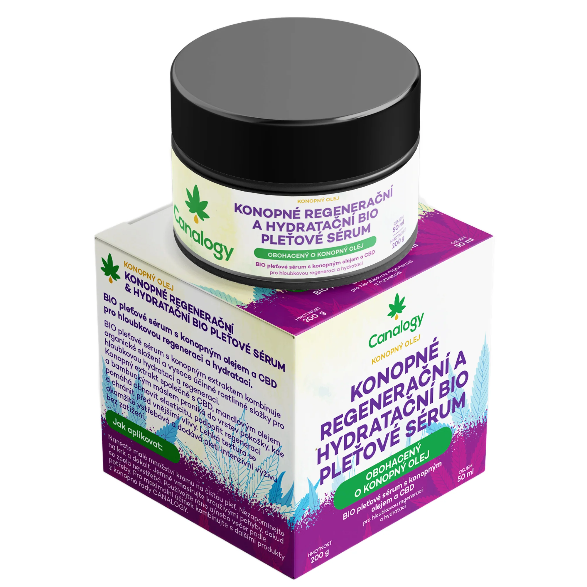 Sérum BIO Regenerador e Hidratante de Cânhamo para a Pele - Canalogy