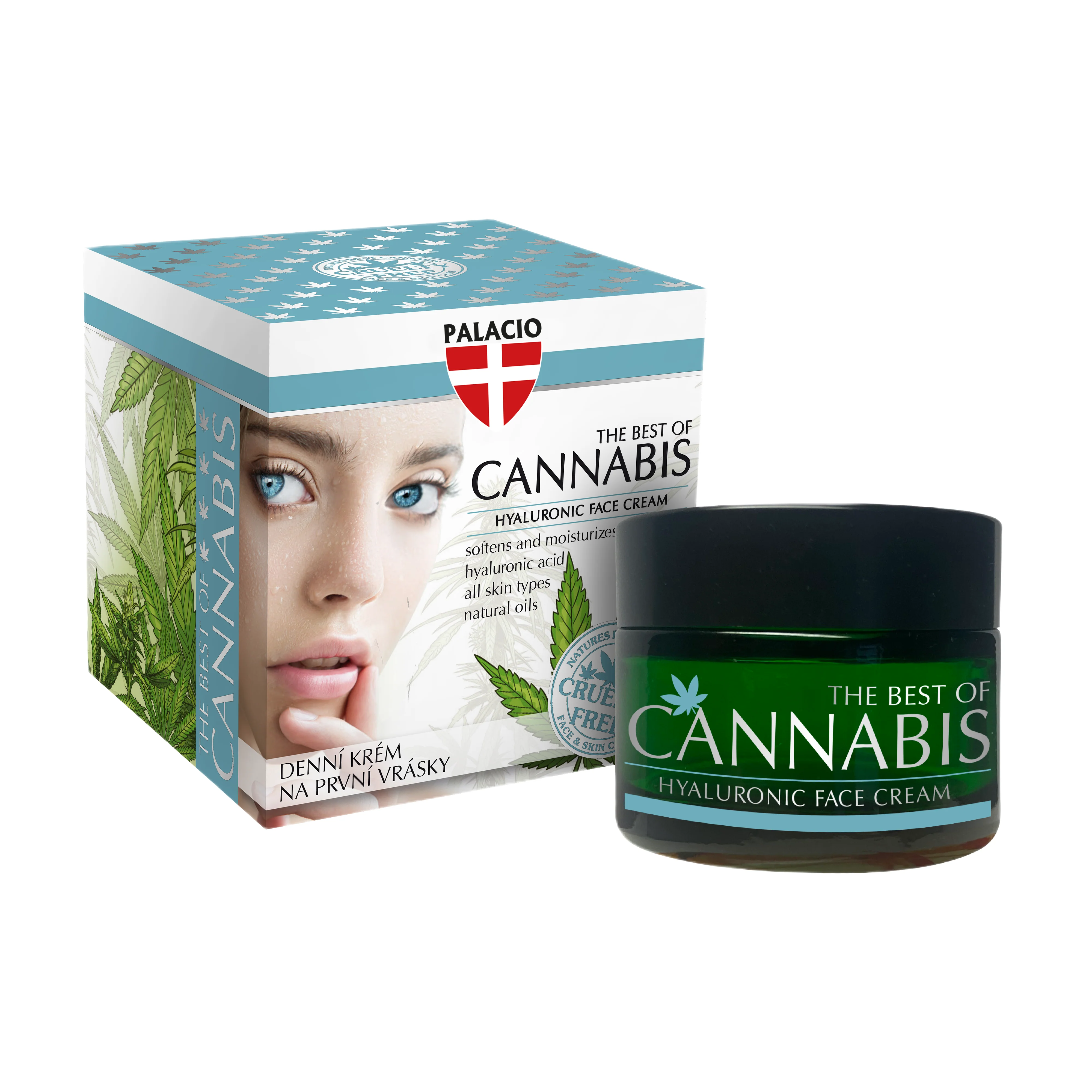 Creme facial de cânhamo para primeiras rugas 50ml - Palacio