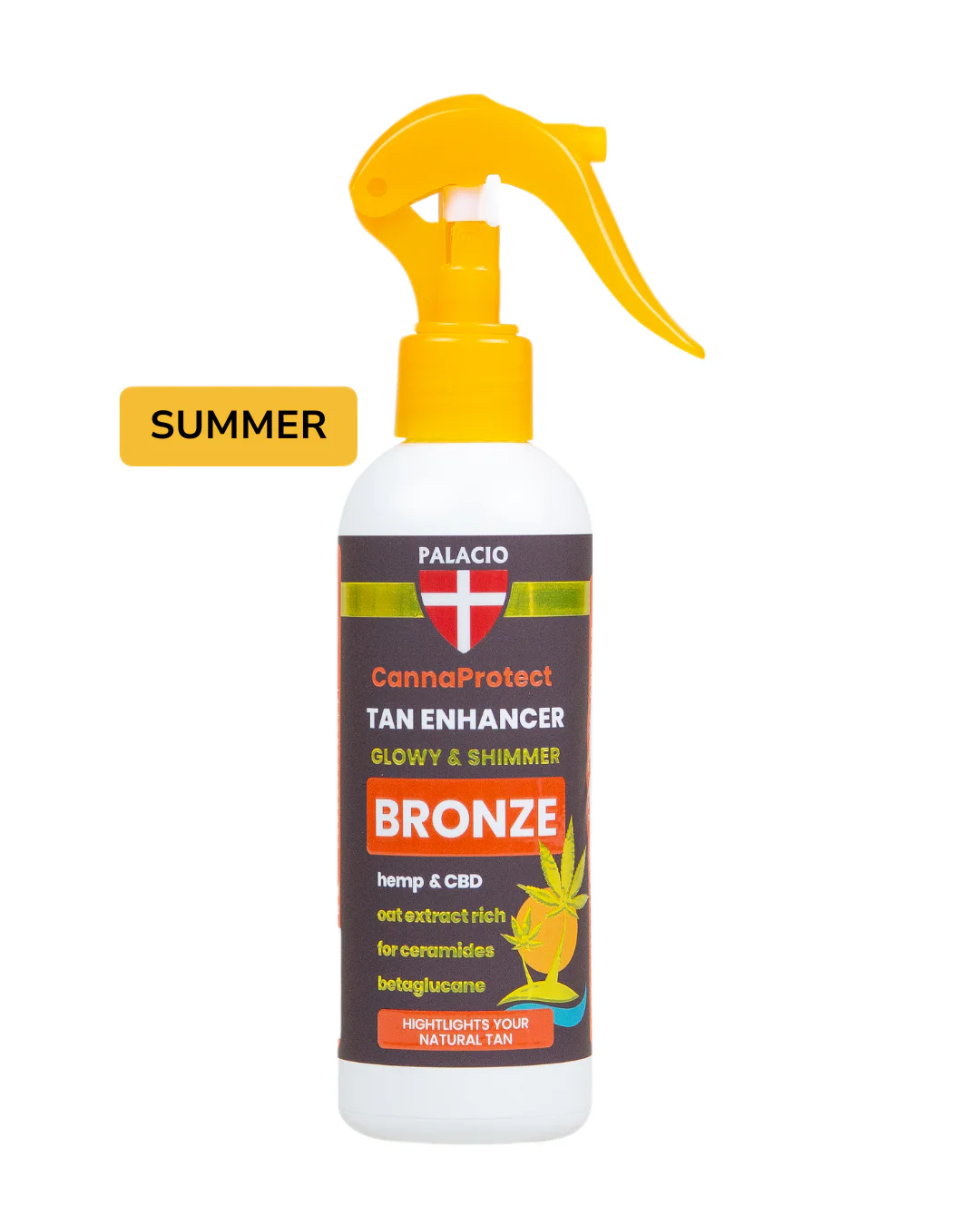 CannaProtect Loção Corporal para Promover Bronzeado com Cânhamo 200ml Palacio
