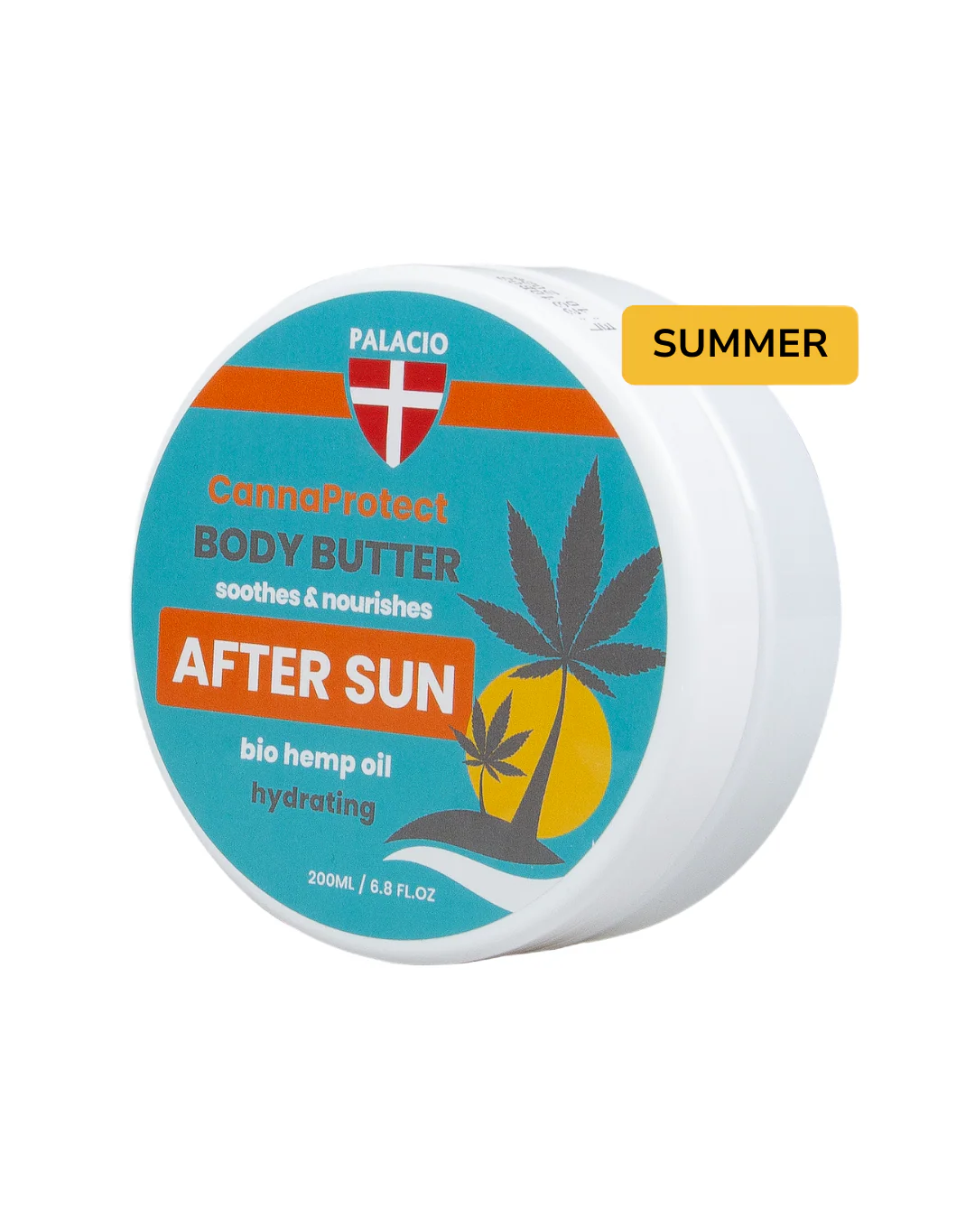 CannaProtect Manteiga Corporal Pós-Sol com Cânhamo 200ml Palacio