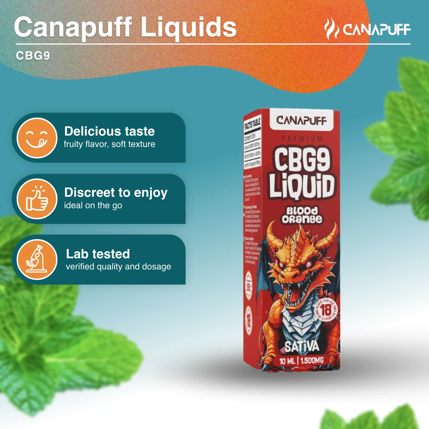 CBG9 Liquid Blood Orange 1500mg - Image 2