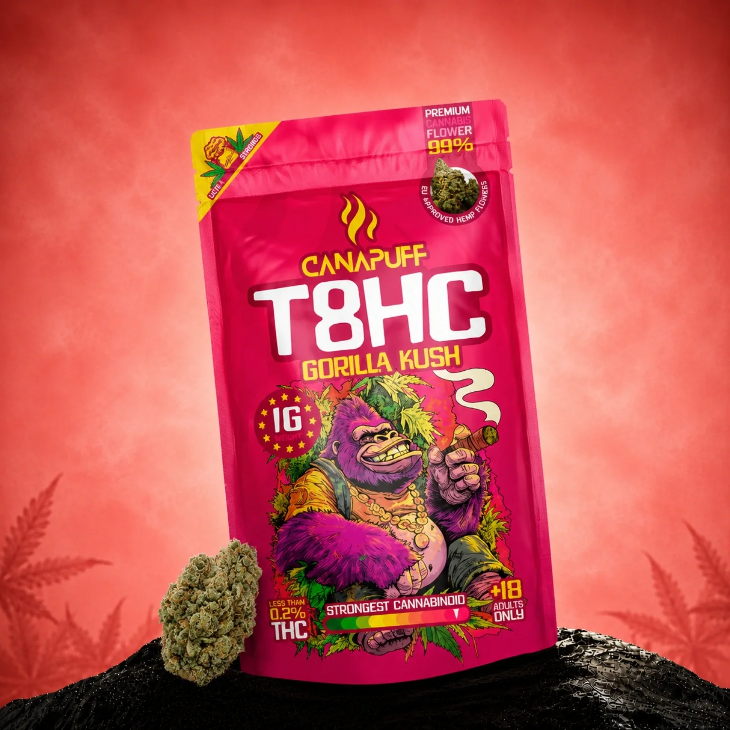 T8HC Flores Gorilla Kush 99%