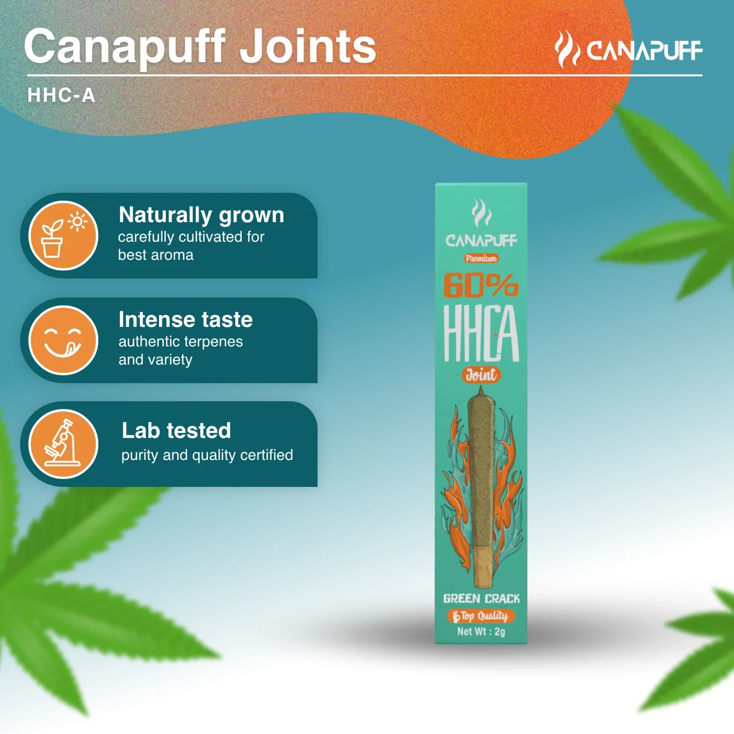 HHC-A Joint Green Crack 60% 2g - Image 2