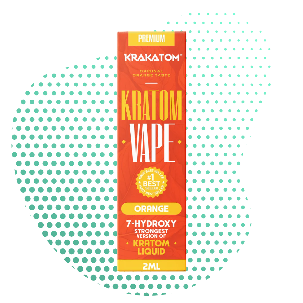 Krakatom 7-hidroxi Kratom Vape Laranja