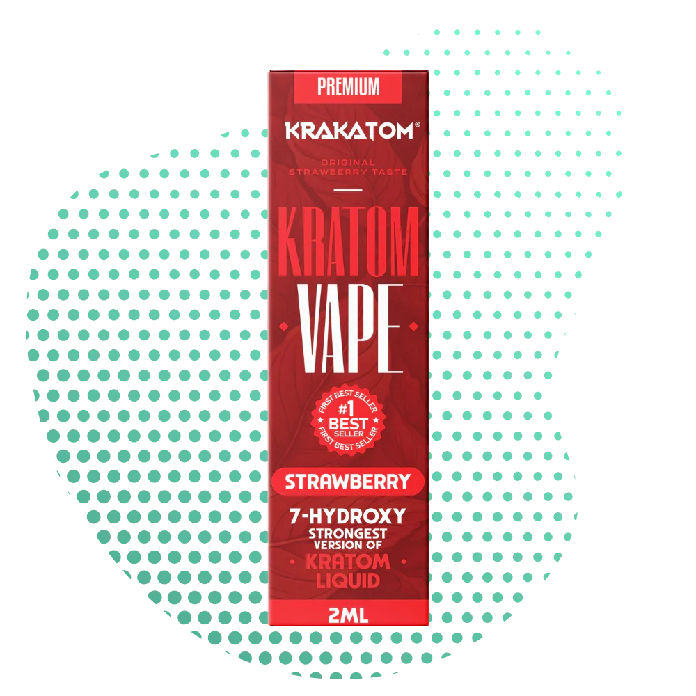 Krakatom 7-hidroxi Kratom Vape Strawberry