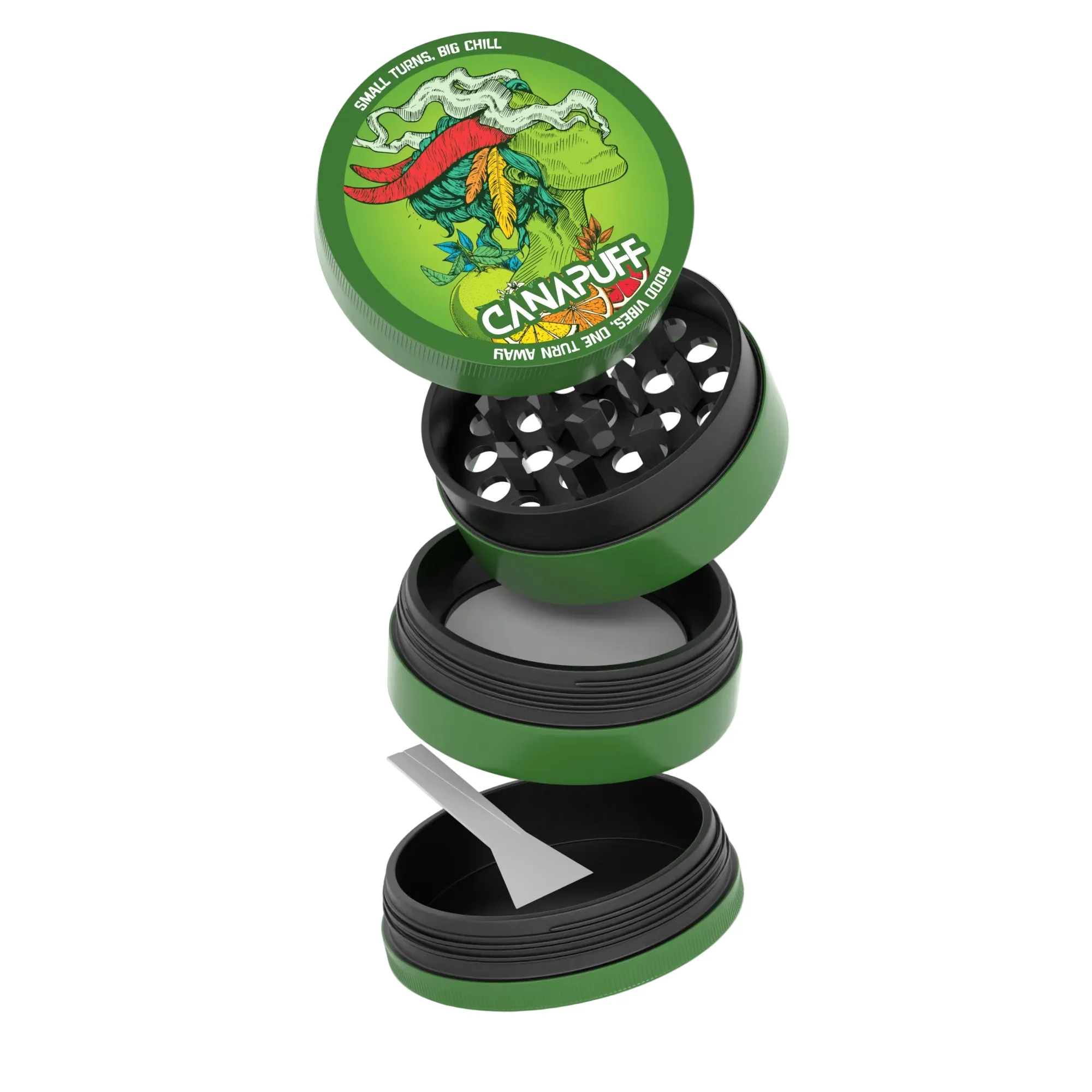 Grinder Metálico Green Crack - Image 3