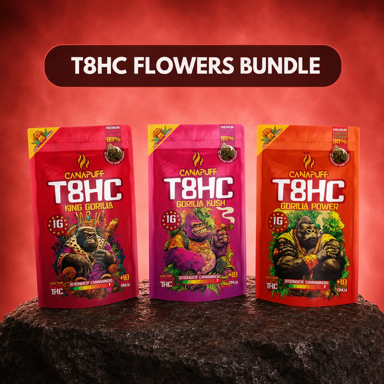 T8HC Flores Bundle (3x1g)