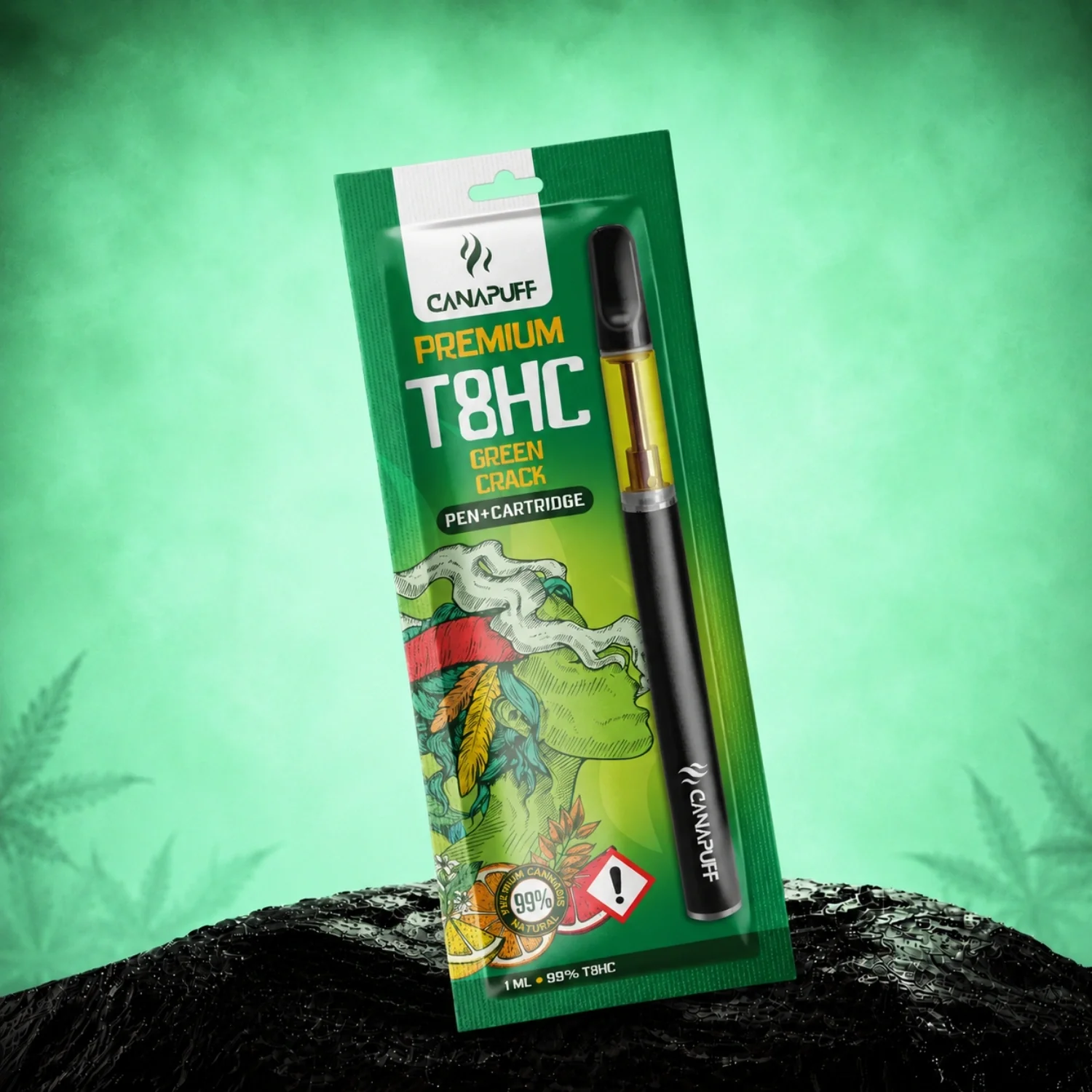 T8HC Pen + Cartucho Green Crack 99%