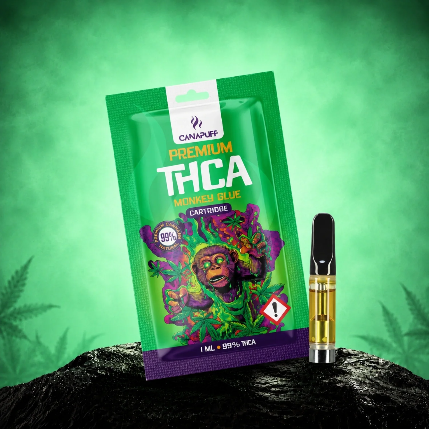 Cartucho THCA Monkey Glue 99%