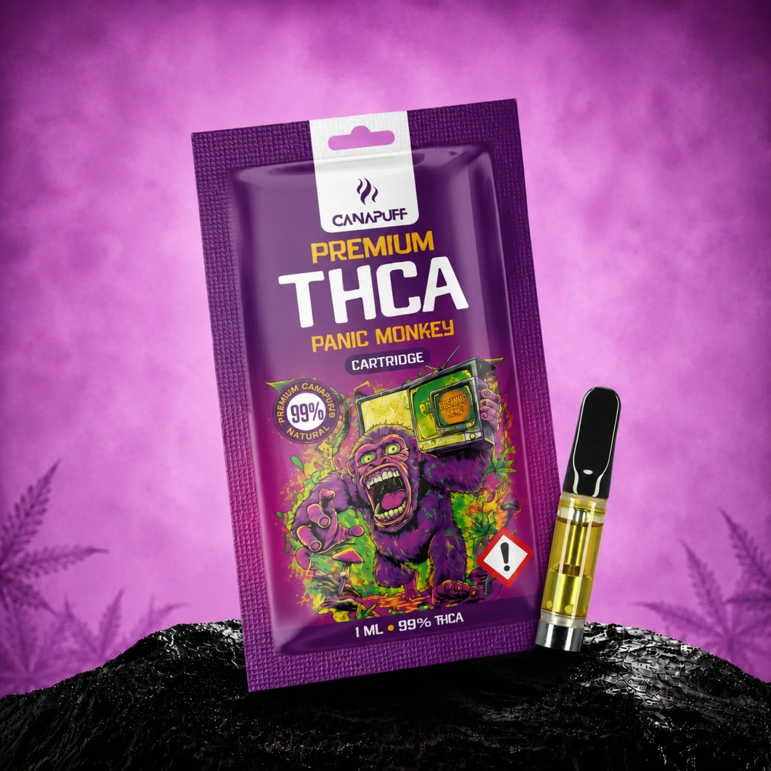 Cartucho THCA Panic Monkey 99%