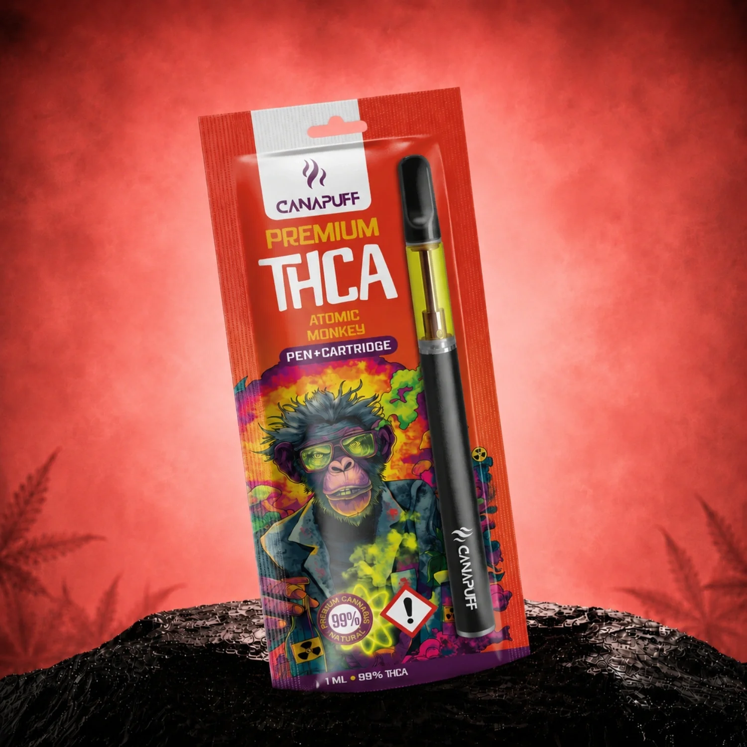 THCA Pen + Cartucho Atomic Monkey 99%