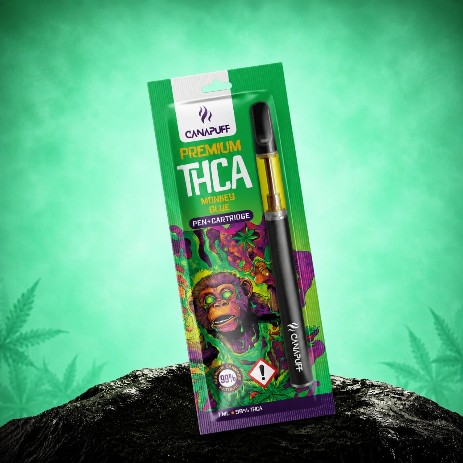 THCA Pen + Cartucho Monkey Glue 99%