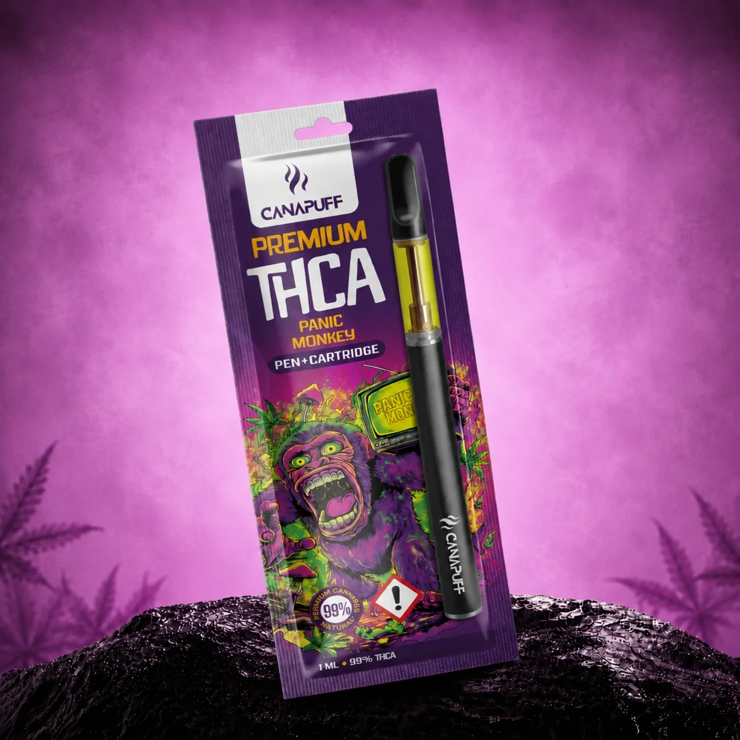 THCA Pen + Cartucho Panic Monkey 99%